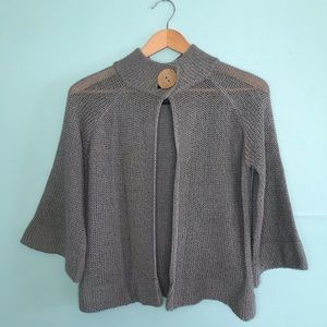 BCBG MaxAzria silvery sweater with 3/4 sleeves